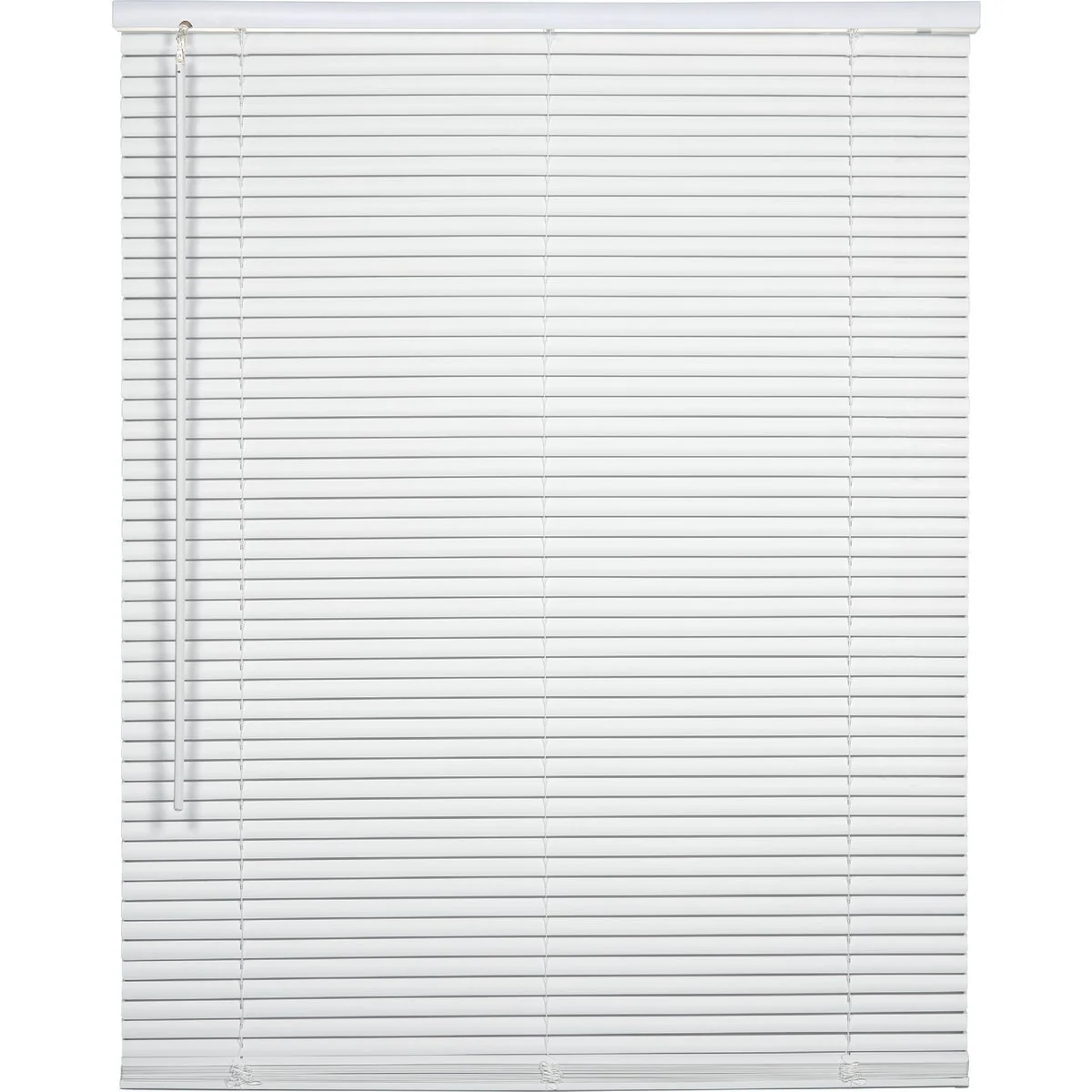 World-Class Home Impressions 23 In. x 64 In. x 1 In. White Vinyl Light Filtering Cordless Mini Blind Exceptional
