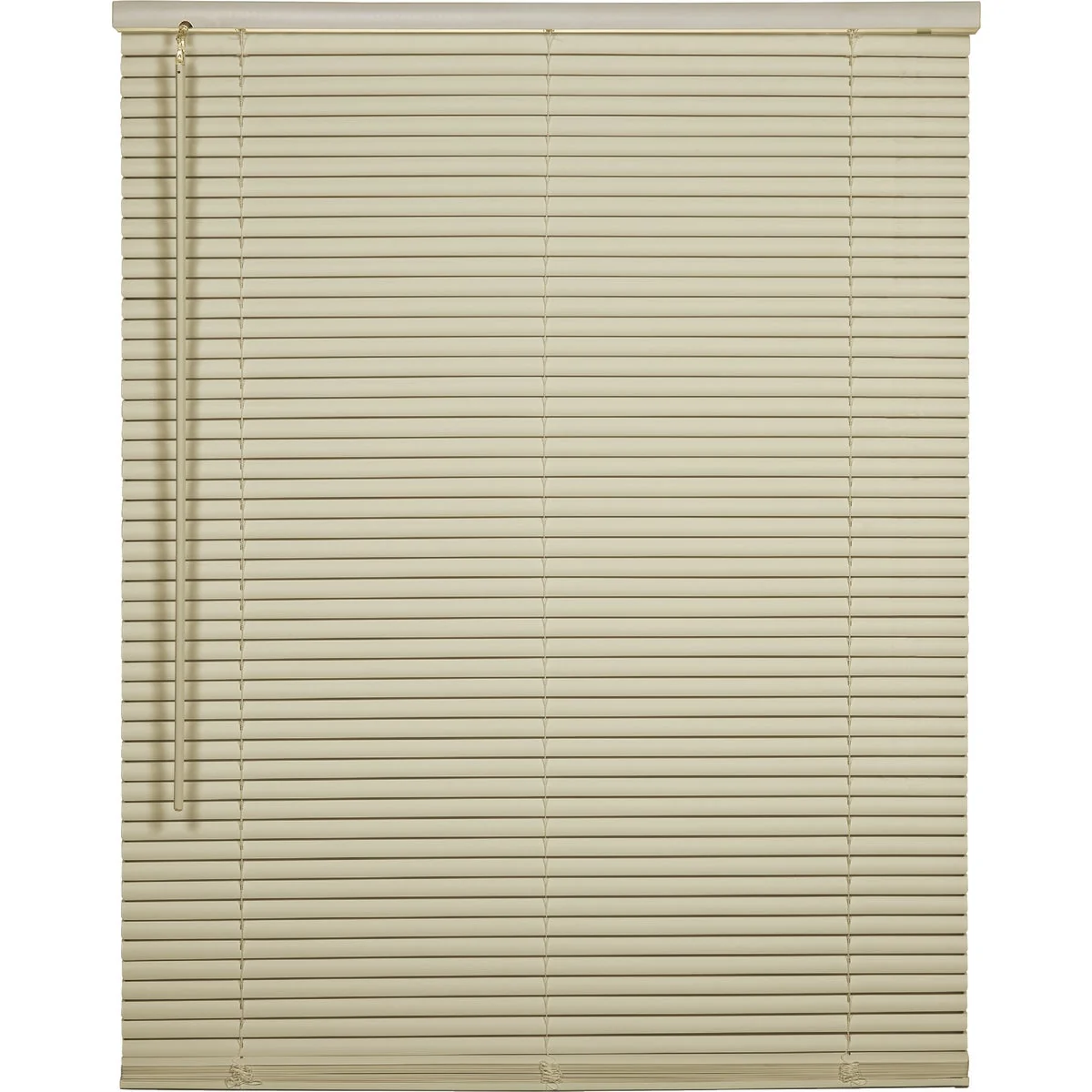 Lightweight Home Impressions 47 In. x 64 In. x 1 In. Ivory Vinyl Light Filtering Cordless Mini Blind Carefully Designed