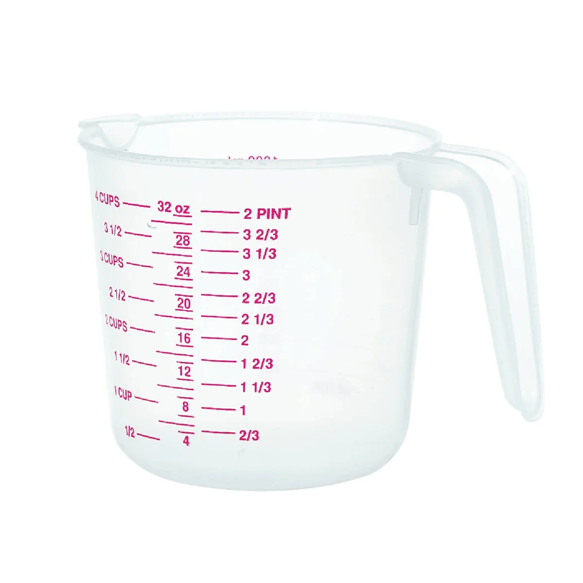 World-Class Norpro 4 Cup White Plastic Measuring Cup Certified