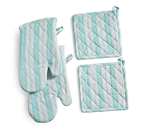 Artisan Oven Mitts Potholder Set Sustainable