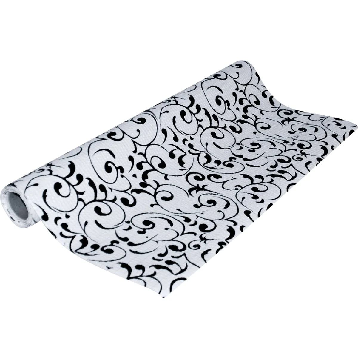Official Con-Tact Grip Print 18 In. x 4 Ft. Black Non-Adhesive Shelf Liner Sustainable
