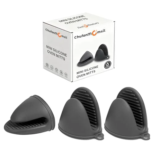 Powerful 6 Pack Mini Oven Mitts Silicone Pot Holders Heat Resistan for Kitchen 6 Count Dependable