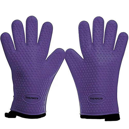 Optimized S Silicone Smoker BBQ Gloves 2 Count Proven