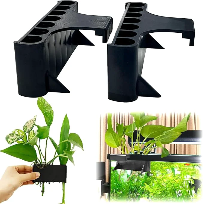 World-Class 2PC 7 Holes Upgraded Aquarium Plant Holder Aquatic Plants Cup Classic