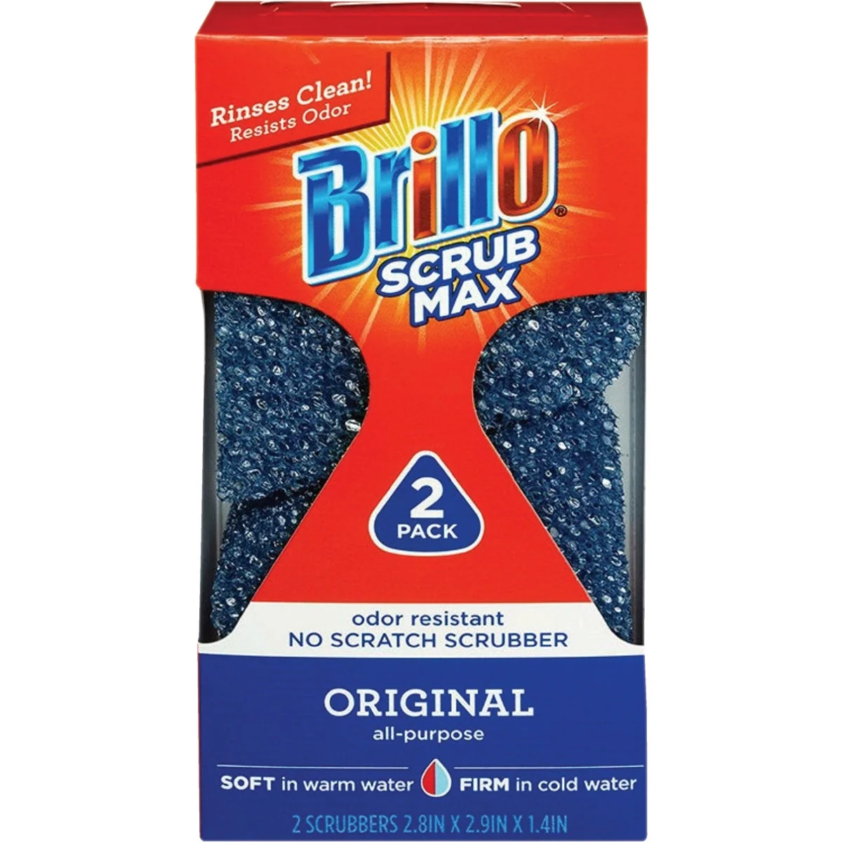 Selected Brillo Scrub Max No-Scratch Scrubber 2-Count Optimized
