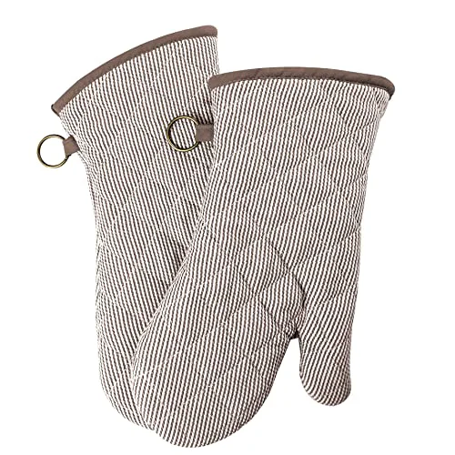 Fine Crafted Yarn Dyed Oven Mitts 1 Pair 2 Count Artisan
