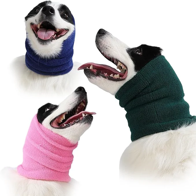 Authentic 3 Pack Bundle S M L Dog Cat Calming Band Cat Anxiety Relief Cover Double Layer Thickened Elastic Neck Band Ear Muffs for Anxiety Relief Noise Protection Grooming Thunder FireworksAbout ThisOverview User-Friendly