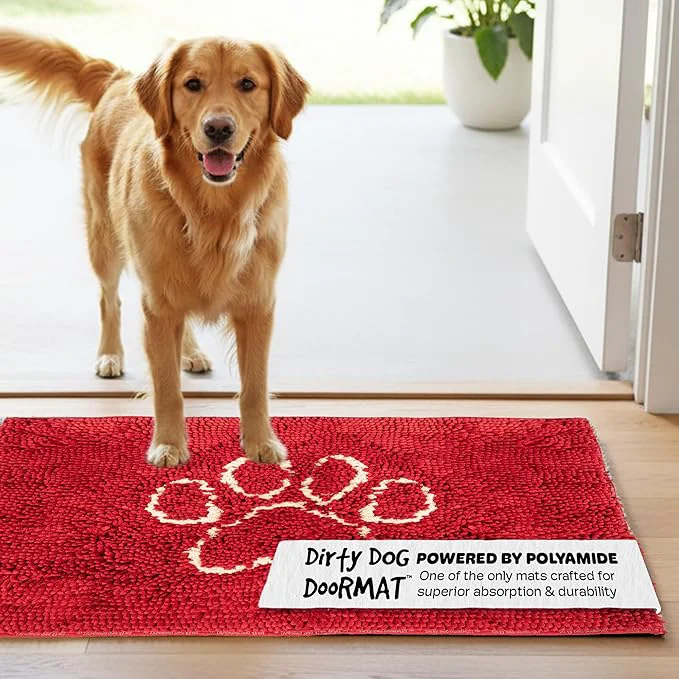 Genuine Dog Gone Smart Dirty Dog Doormat Large MaroonAbout ThisOverview User-Friendly