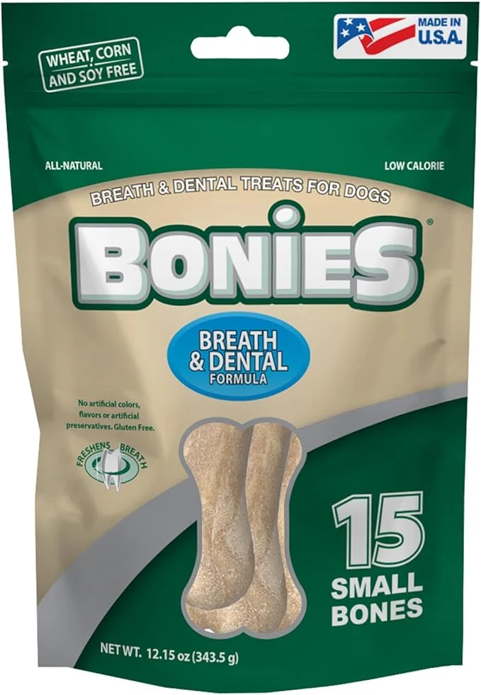 Convenient Bonies Natural Breath and Dental Formula Small-Sized Single Bone – All-Natural Ingredients Fresh Breath Cleans Teeth Low Calories Chicken Flavor Small Dogs 15 BonesAbout This Sophisticated