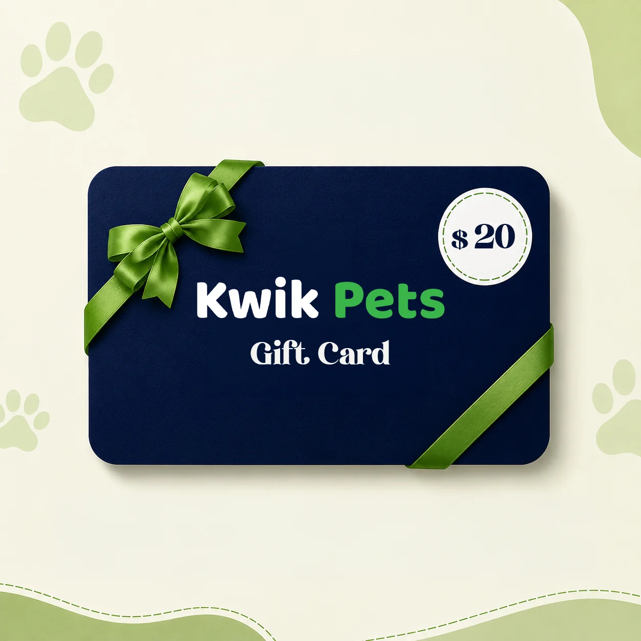 Versatile Kwik Pets eGift Card 20 Healthy