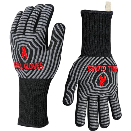 Contemporary BBQ Gloves Oven Gloves 1472℉ Extreme Heat Resistant Premium Material