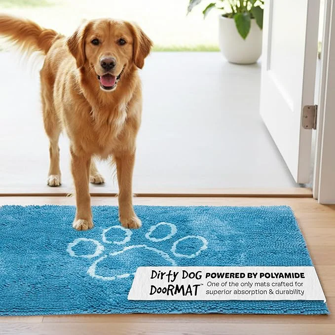 Dependable Dog Gone Smart Dirty Dog Doormat – Fast Drying Rug with Super Gripper Backing for Clean Floors – Super Absorbent and Machine Washable Mat for Muddy Paws – AquaAbout ThisOverview Detailed