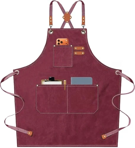 Advanced Chef Aprons for Men Women with Oversized Pockets Eco-Friendly