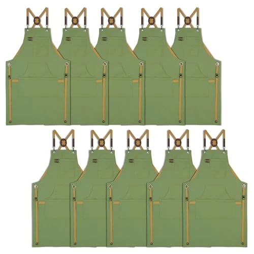 Durable 10 Pack Kitchen Apron Secure