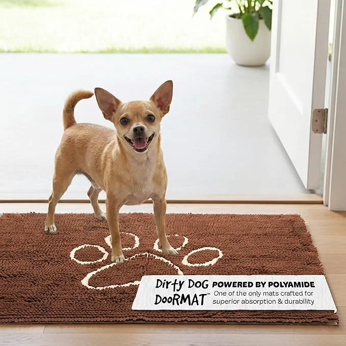 Reliable Dog Gone Smart Dirty Dog Doormat – Fast Drying Rug with Super Gripper Backing for Clean Floors – Super Absorbent and Machine Washable Mat for Muddy Paws – AlmondAbout ThisOverview Professional