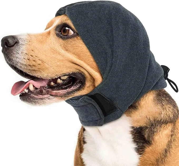Next-Generation IDOMIK Dog Calming Hoodie No Shake Ear Wraps for Dogs Quiet Head Covers for Noise Reduction Anxiety Relief Dog Ear Covers Muffs Head Wraps for Bath Hematoma Grooming Firework Force DryingAbout ThisOverview Luxury