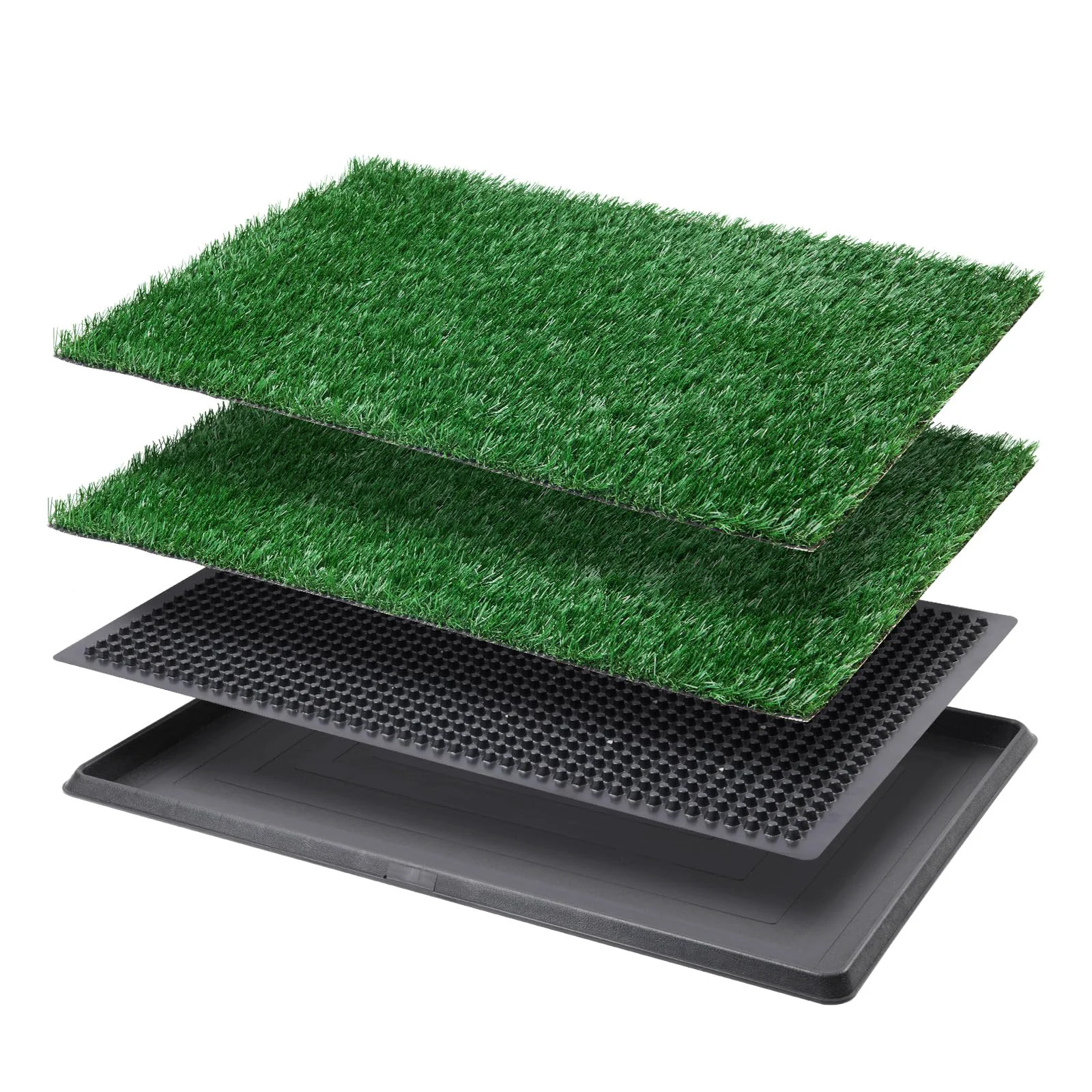 Consistent LOOBANI Dog Grass Pad with Tray – Indoor Potty for Apartment Patio Training 20×25 Inch Fine Crafted