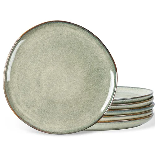 Verified Ceramic Dinner Plates Set of 6 6 Count Organic