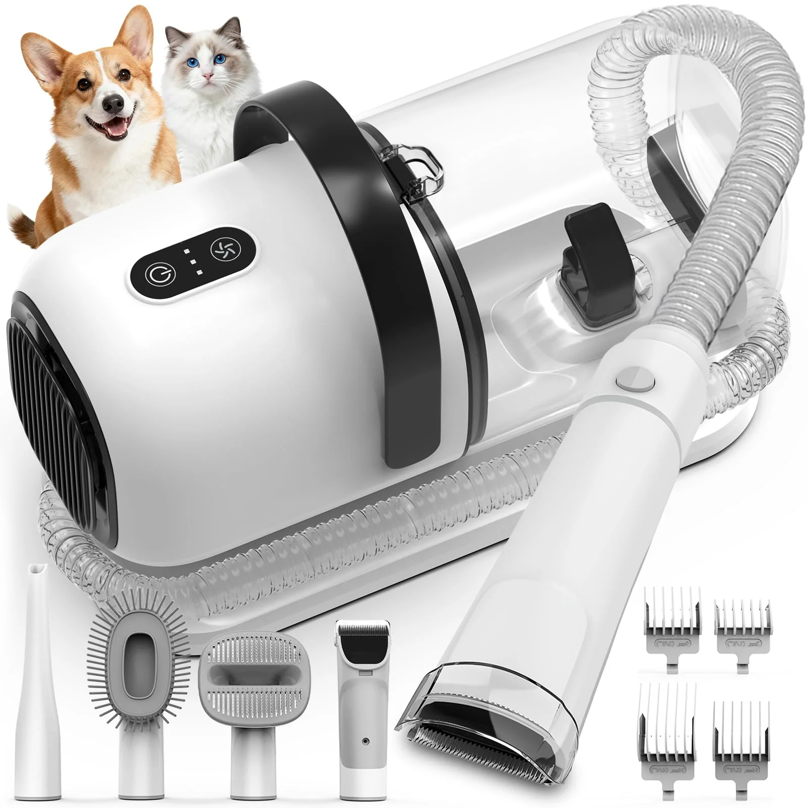 Traditional FIXR Dog Grooming Vacuum – All-in-One Pet Groomer Kit 12000Pa Low Noise User-Friendly