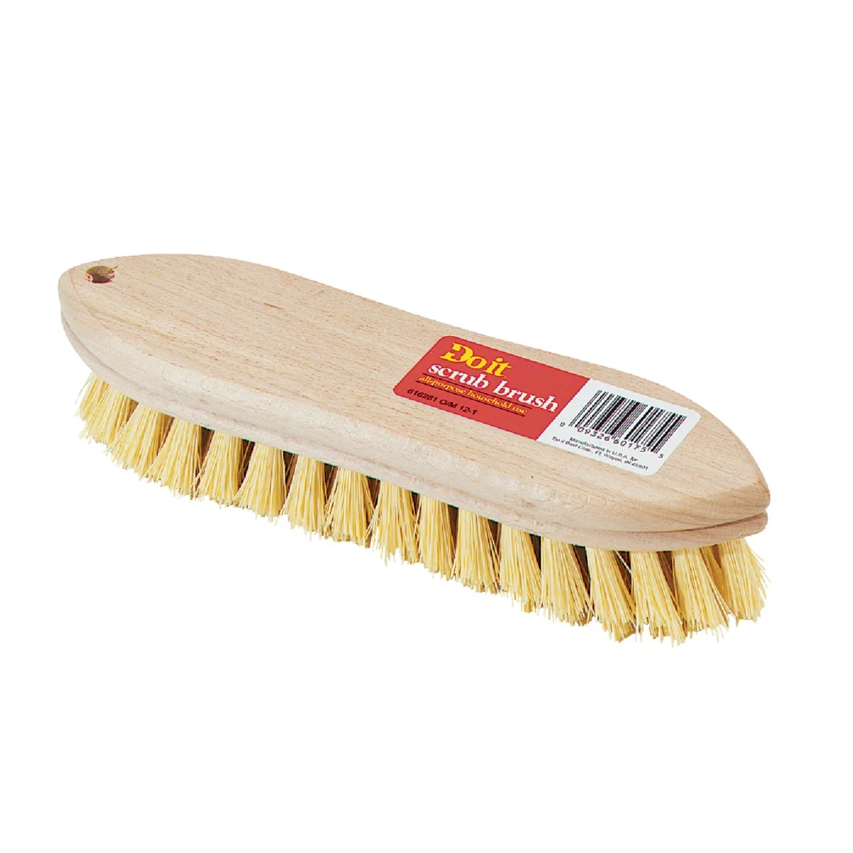 Premium Material Do it 9 In. Crimped White Polypropylene Bristle Hardwood Scrub Brush Exclusive