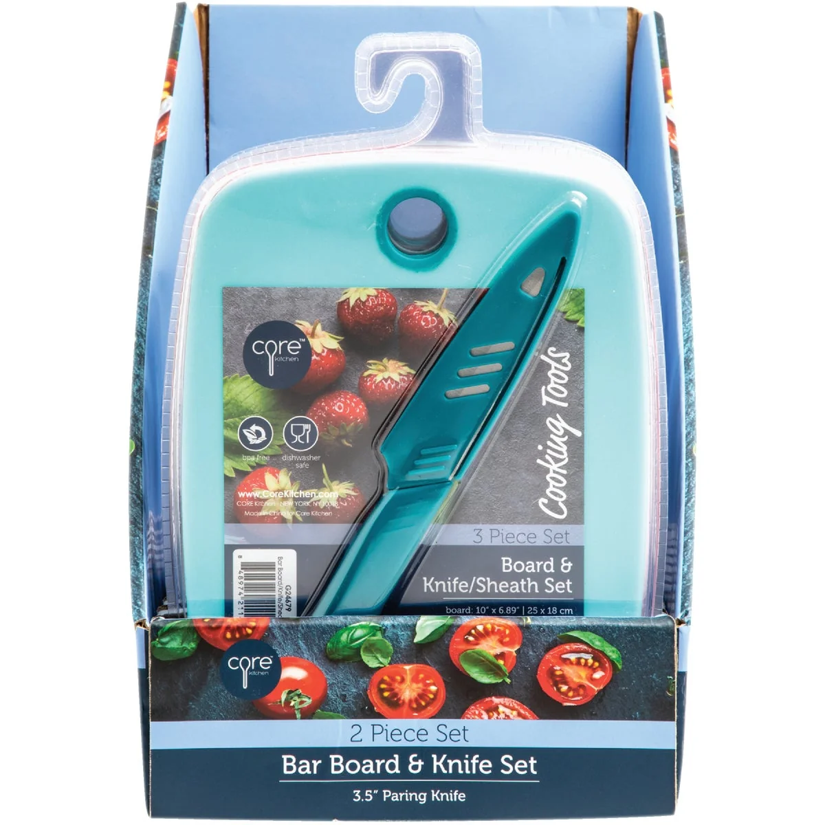 Excellent Core Kitchen Poly Bar Cutting Board and Knife Set Traditional