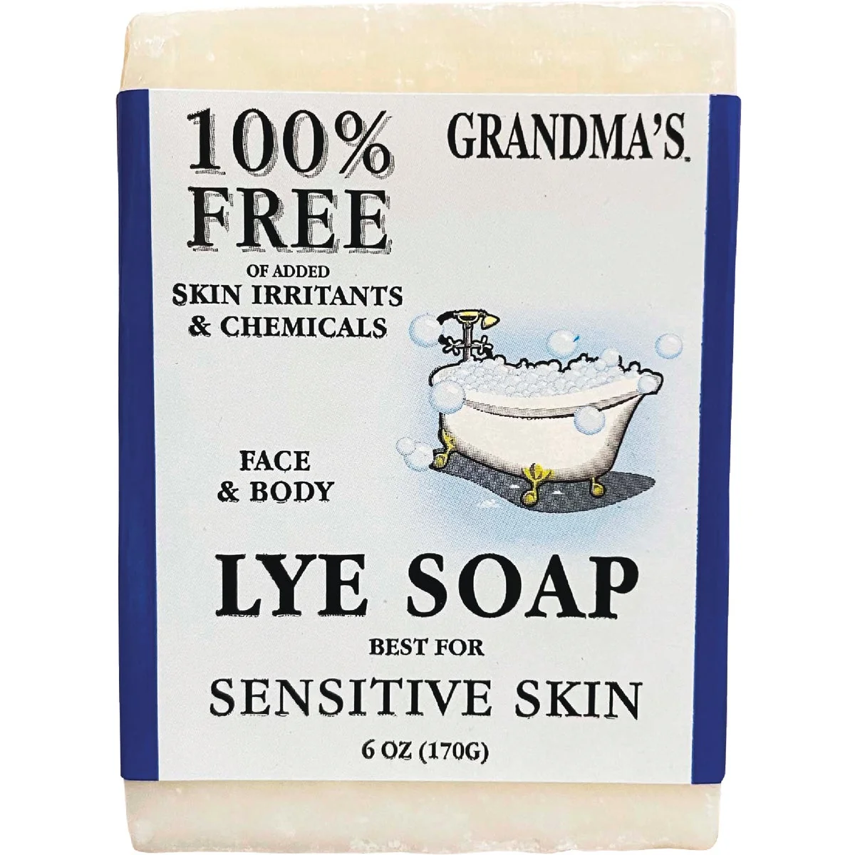 Elite Grandma’s Lye 6 Oz. Bar Soap Green
