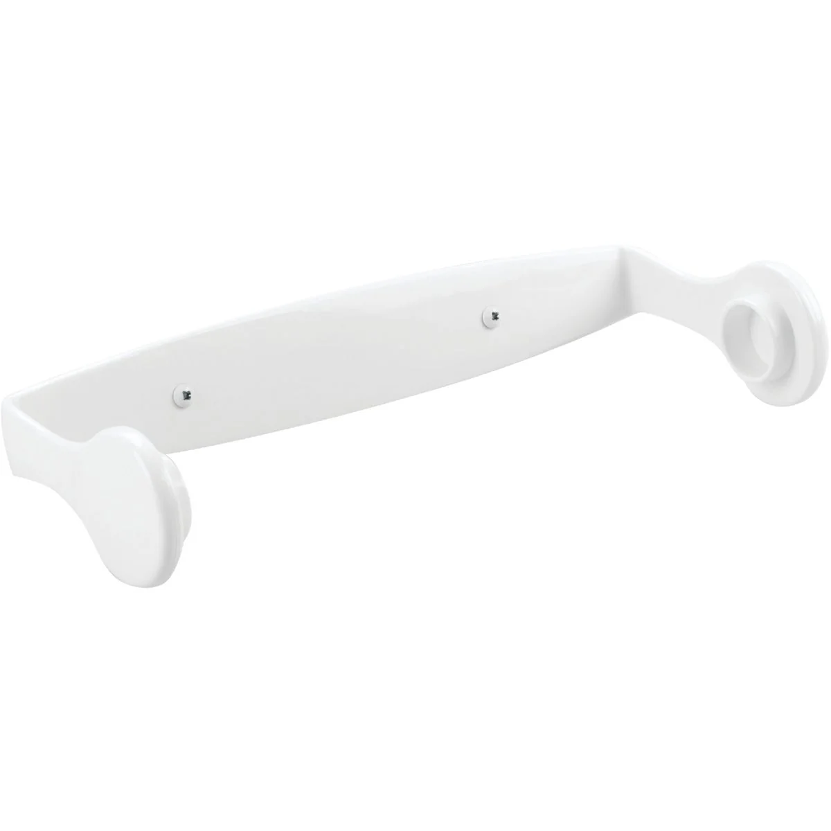Organic iDesign Clarity Wall Mount White Plastic Paper Towel Holder Reliable
