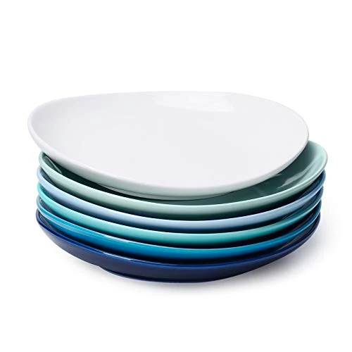 World-Class Porcelain Dessert Plates 6 Count Detailed