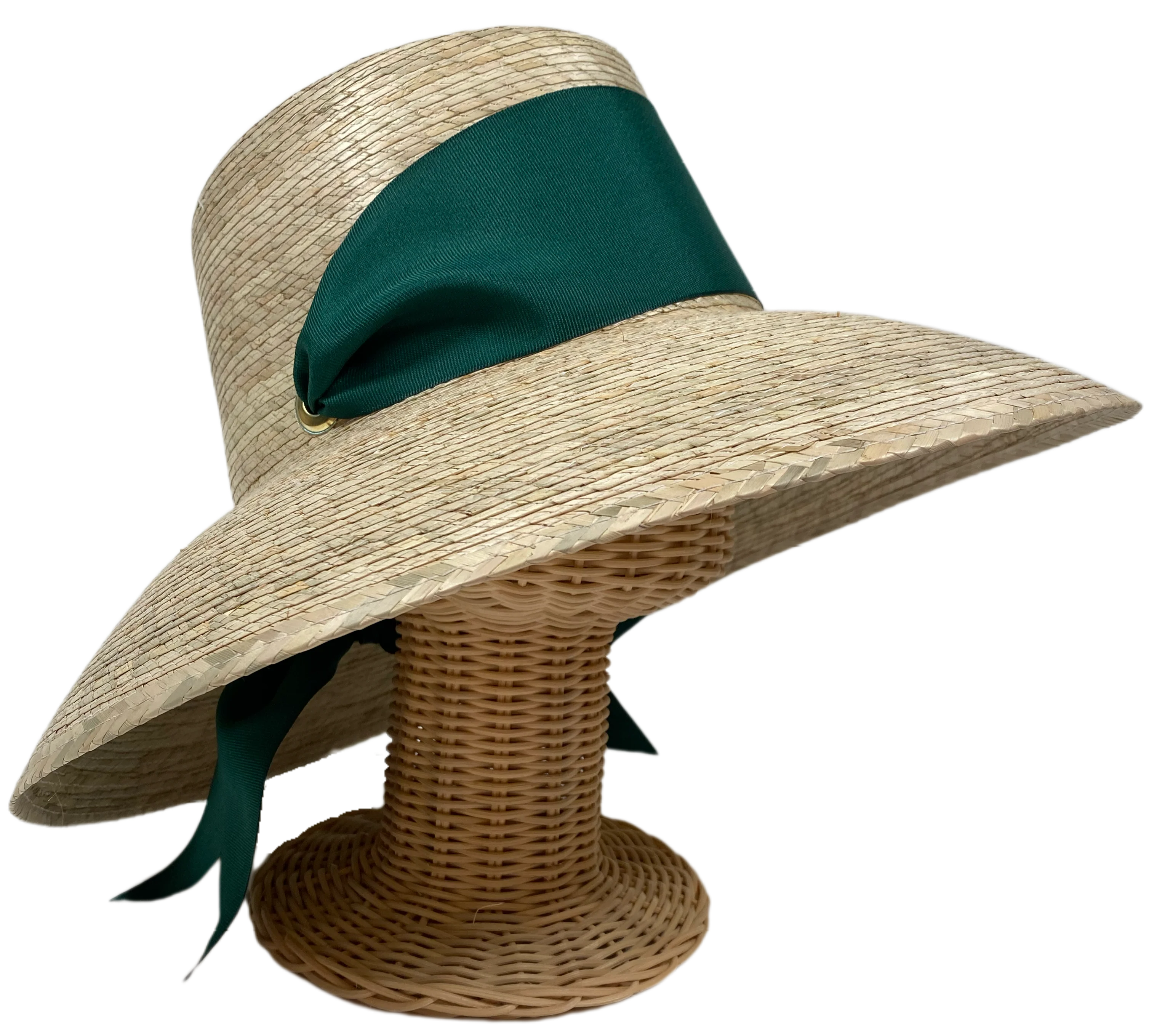 Fast Wildflower Sun Hat – Masters Green Wide Short Grosgrain Ribbon Selected