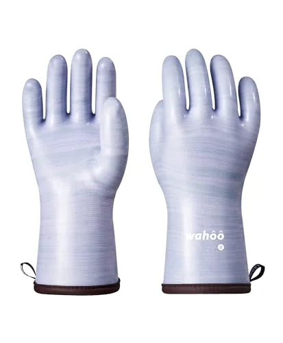 Solid wahoo 12 Inch Liquid Silicone Oven Mitts Consistent