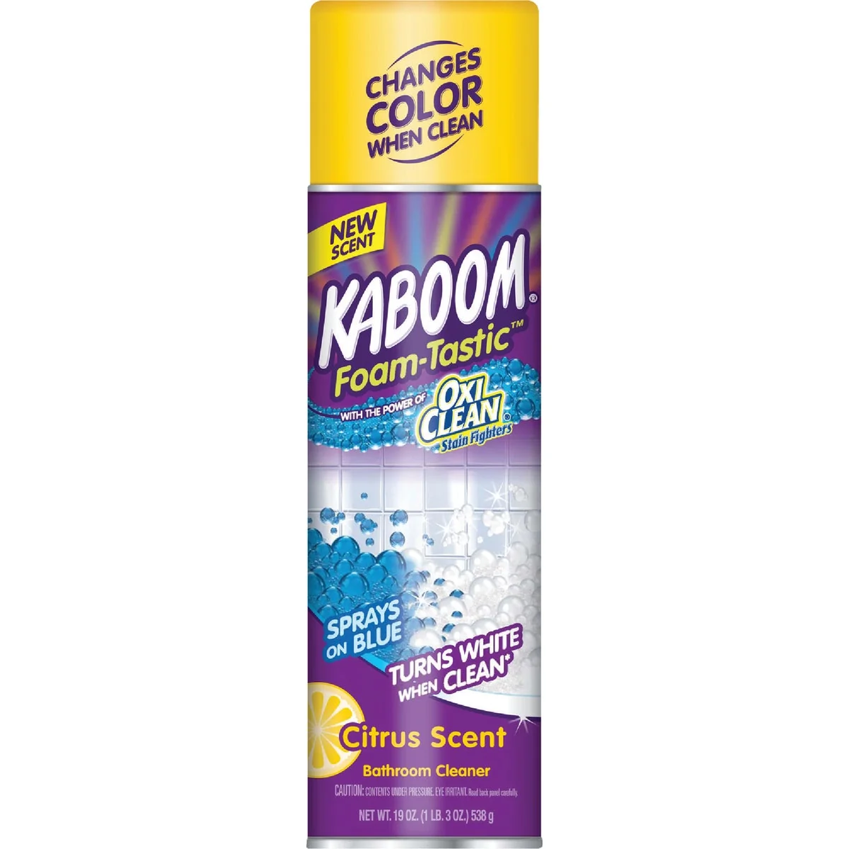 Trendy Kaboom Foam-Tastic 19 Oz. Citrus Scent Bathroom Cleaner with OxiClean Traditional