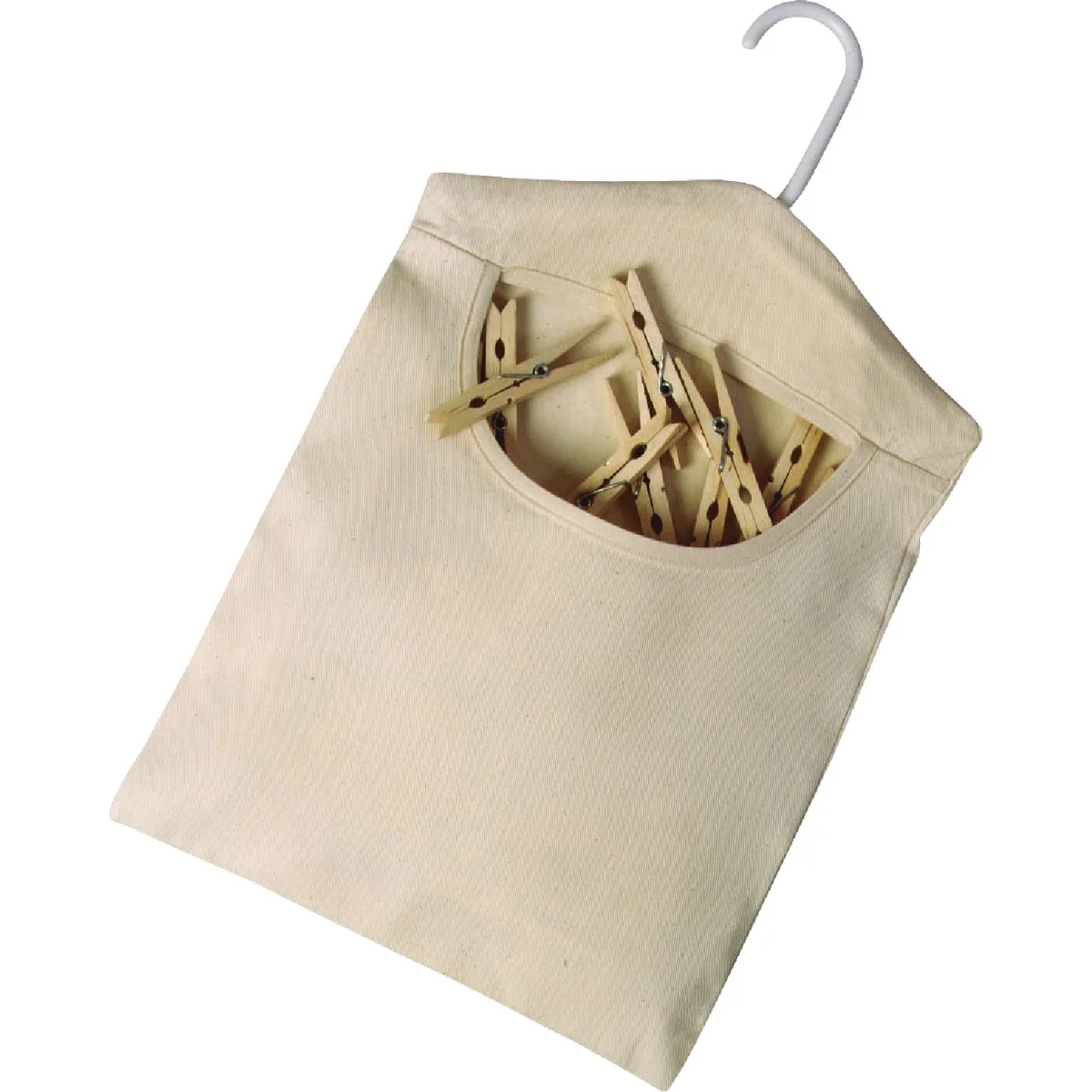 Outstanding Homz 15 In. x 11 In. Cotton Canvas Clothespin Bag Original Design