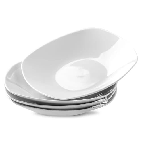Minimalist Ceramic Large Soup Bowls 4 Count Comfortable