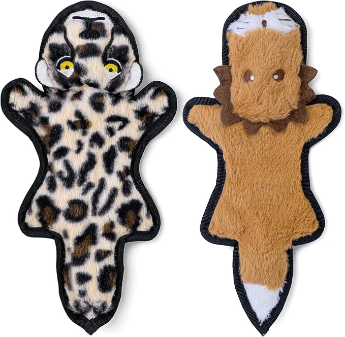 Trendy SHARLOVY No Stuffing Dog Toys Crinkle Squeaky Long Lasting Chews for Aggressive Durable Plush Dog Puppy Chew Toys for Teething with 6 Tough Layers for Small Medium Large BreedAbout This Original Design