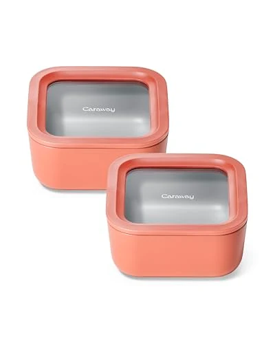 Elite 2 Piece Glass Food Storage Set with Lids 2 Count Pure