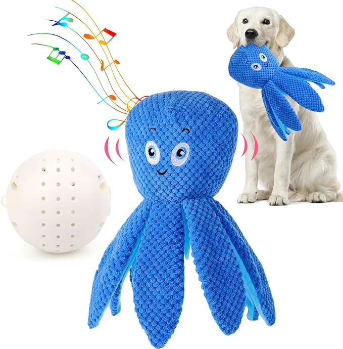 Premium BABORUI Interactive Dog Toys Octopus Jumping Squeaky Dog Toys with Recording and Music Modes Rechargeable Moving Dog Chew Toys for Small Medium Large Dogs to Keep Them BusyAbout This Natural