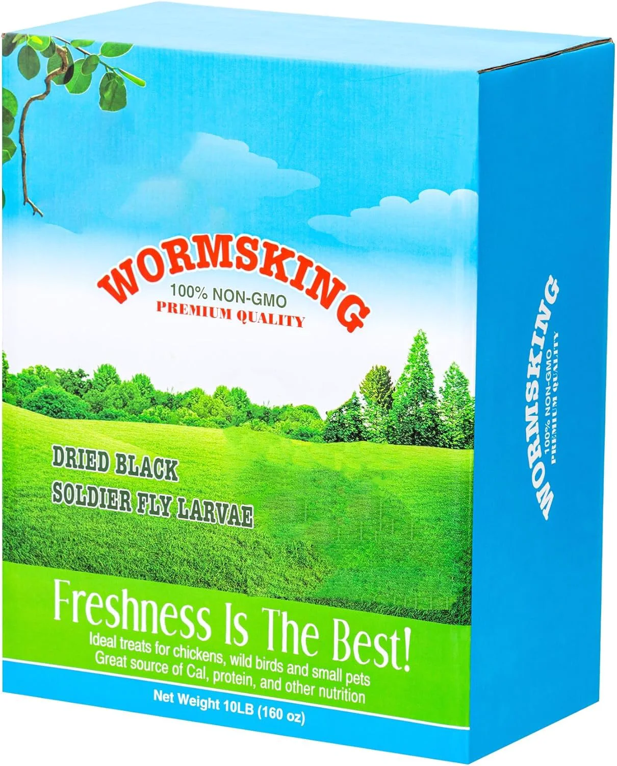 Flexible 10LB Dried Black Soldier Fly Larvae More Calcium Than Dried Mealworms High Protein Chicken Feed Poultry Treat Selected