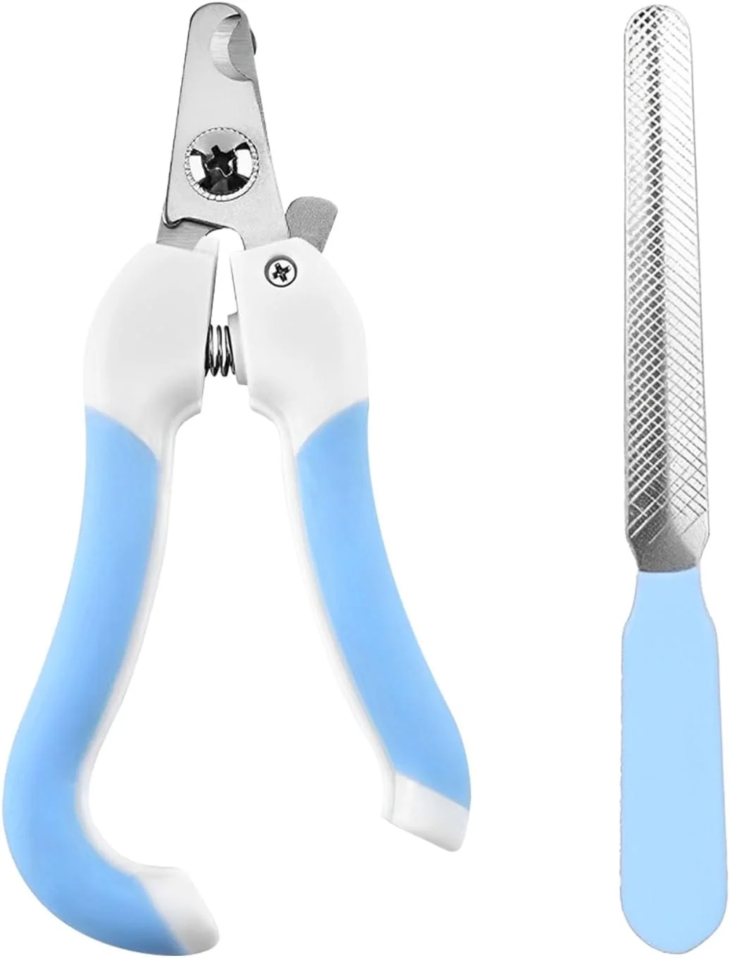 Reusable Cat Nail Clippers for Beginners and Groomers – Durable pet Trimmer – Supplies with Safety Guard Avoid Overcutting – Grooming Tool for Small Animals Tiny Dog Indoor Cat Bunny Rabbit Bird Kitten Blue Responsible
