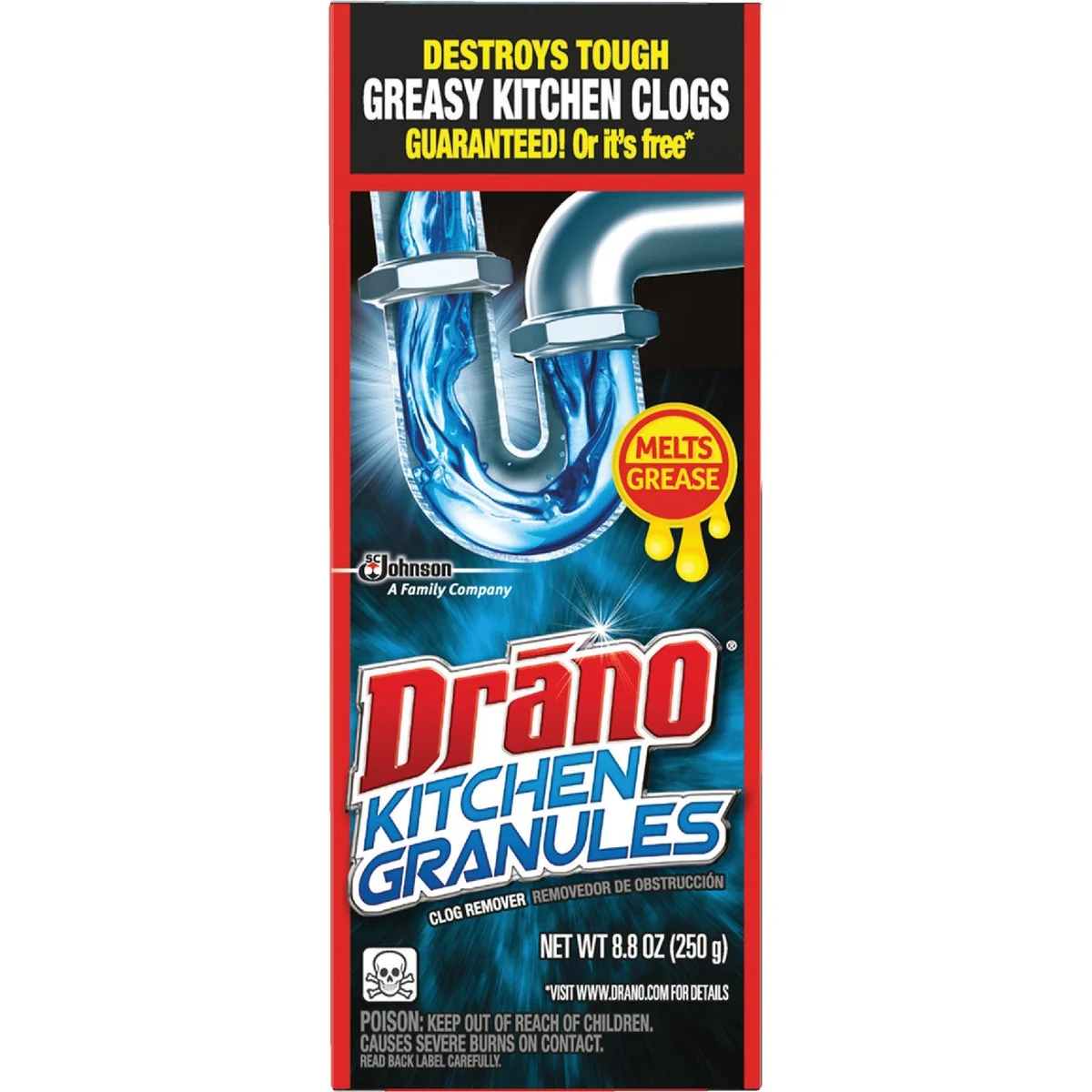 Exceptional Drano 8.8 Oz. Kitchen Granules Clog Remover Effective