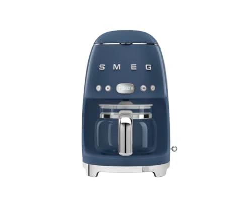 Sustainable 50’s Retro Style Aesthetic Drip Coffee Machine with 10 Cup Glass Carafe Reliable