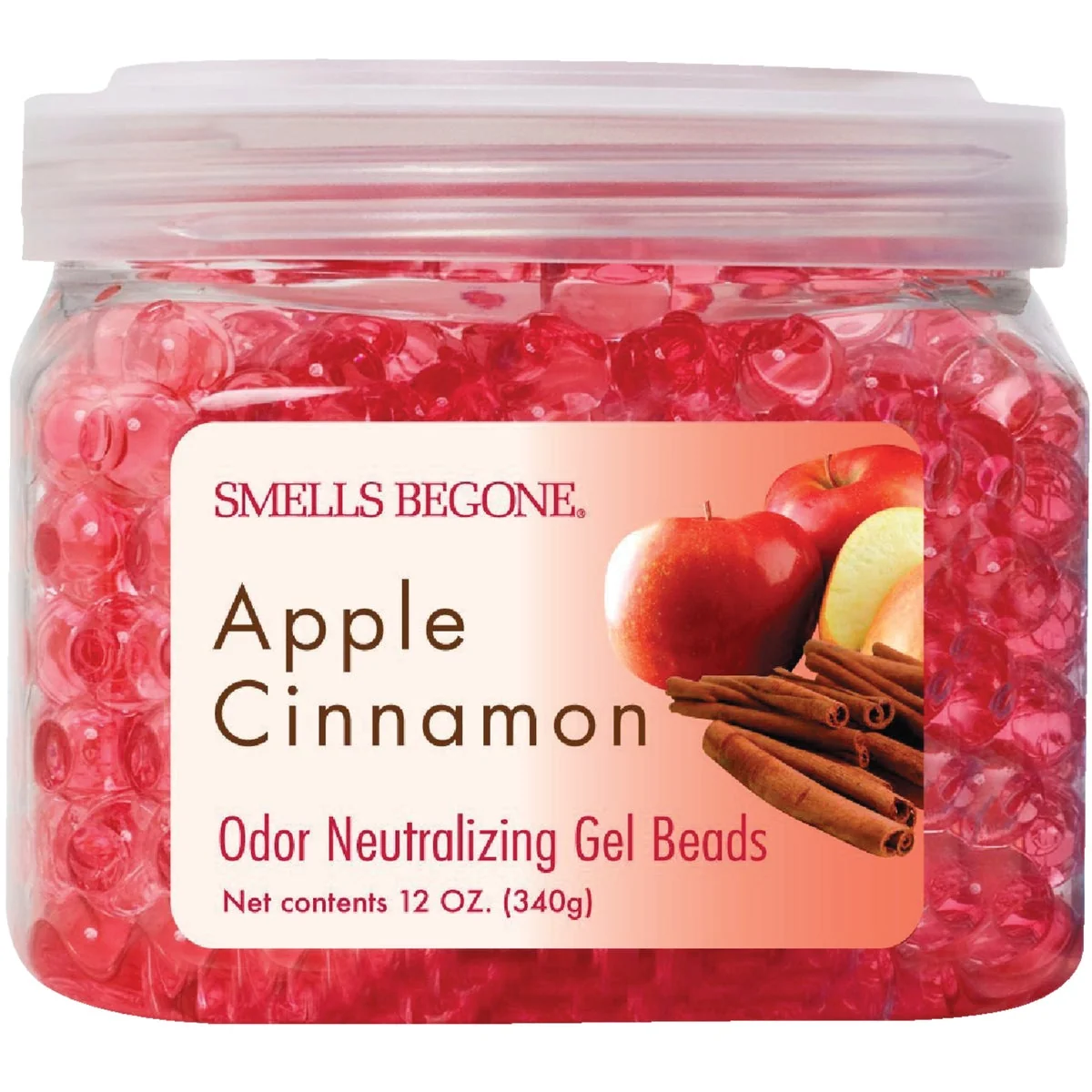 High-End Smells Begone 12 Oz. Gel Beads Apple Cinnamon Odor Neutralizer Modern