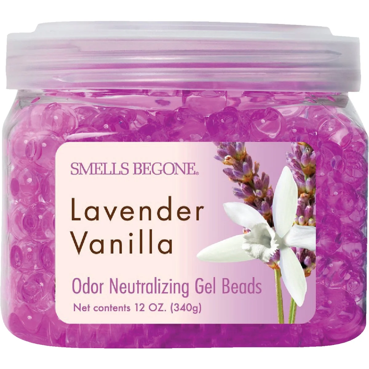 Artisan Smells Begone 12 Oz. Gel Beads Lavender Vanilla Odor Neutralizer Elegant