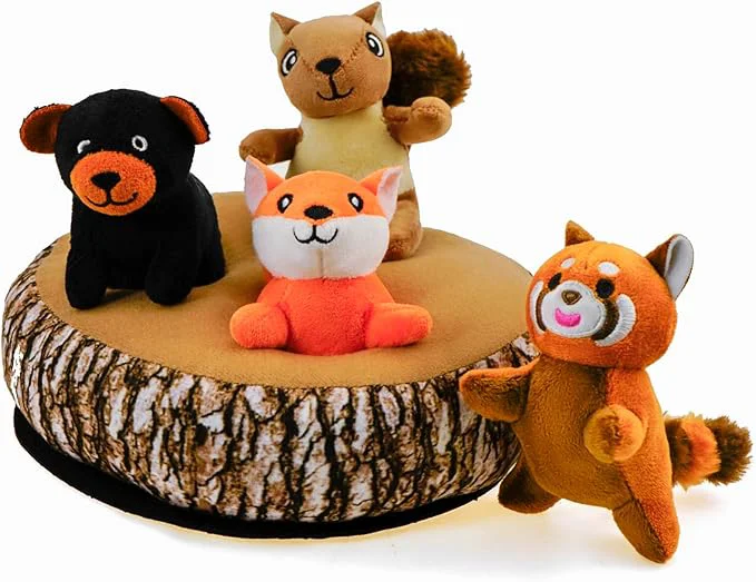 Durable Hide and Seek Dog Toys 2-in-1 Interactive Squeaky Puppy Toys with Detachable Non-Slip Base Treat Dispensing Flying Disc Fetch Enrichment Toys for Small Medium Large DogsAbout This Luxury