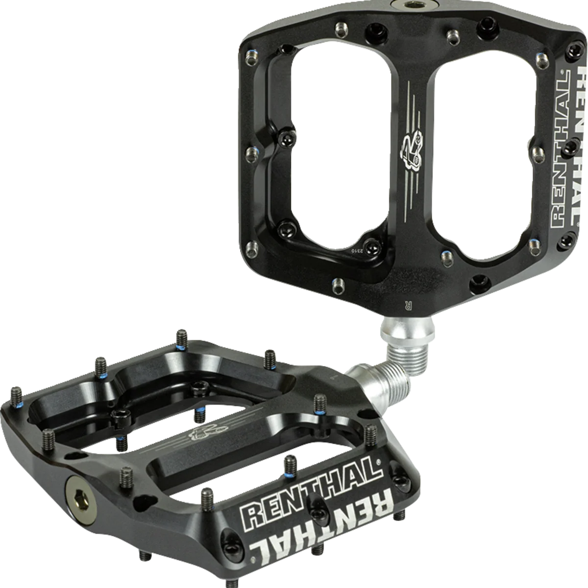 Effective RENTHAL Revo-F Flat Pedals – Black PD10001-001-01 Modern