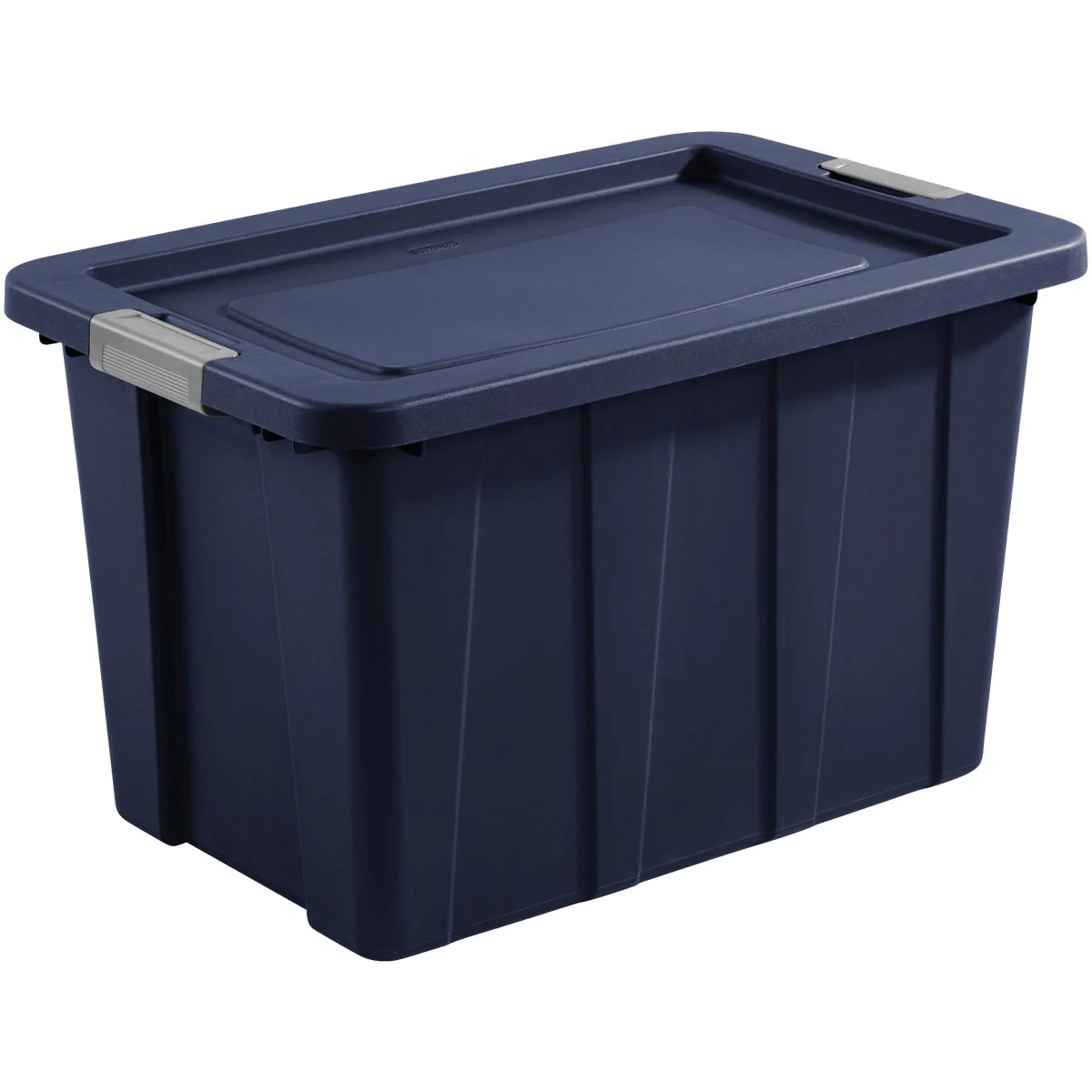 Eco-Friendly Sterilite Tuff1 30 Gal. Dark Indigo Latching Tote with Titanium Latches Sustainable