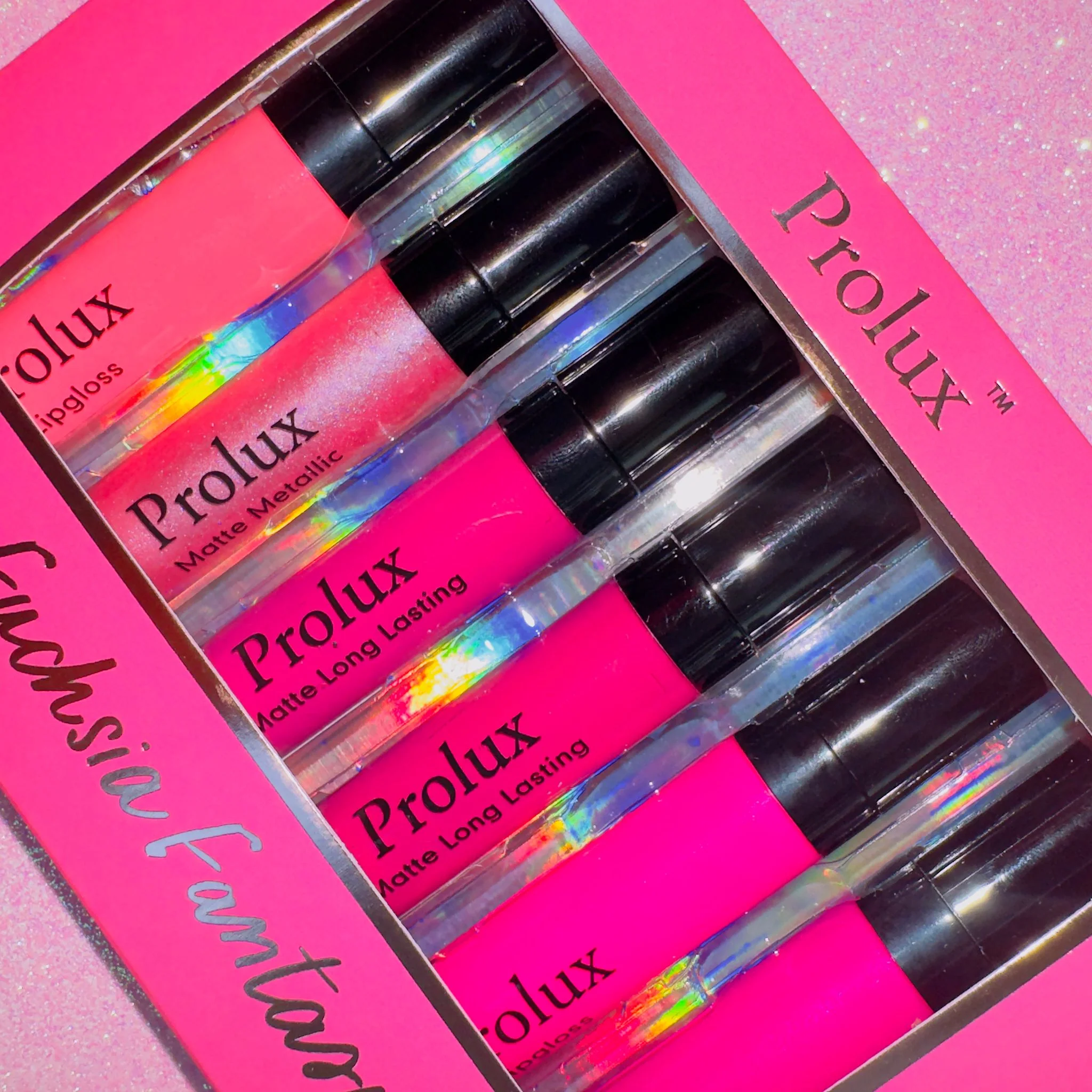 Outstanding Fuchsia Fantasy Lip Gloss Set Detailed
