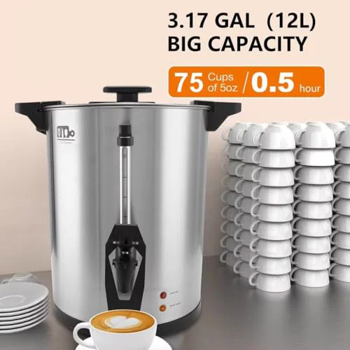 Sophisticated 75 Cup 12L 3.17Gallon Commercial Coffee Urn Soft