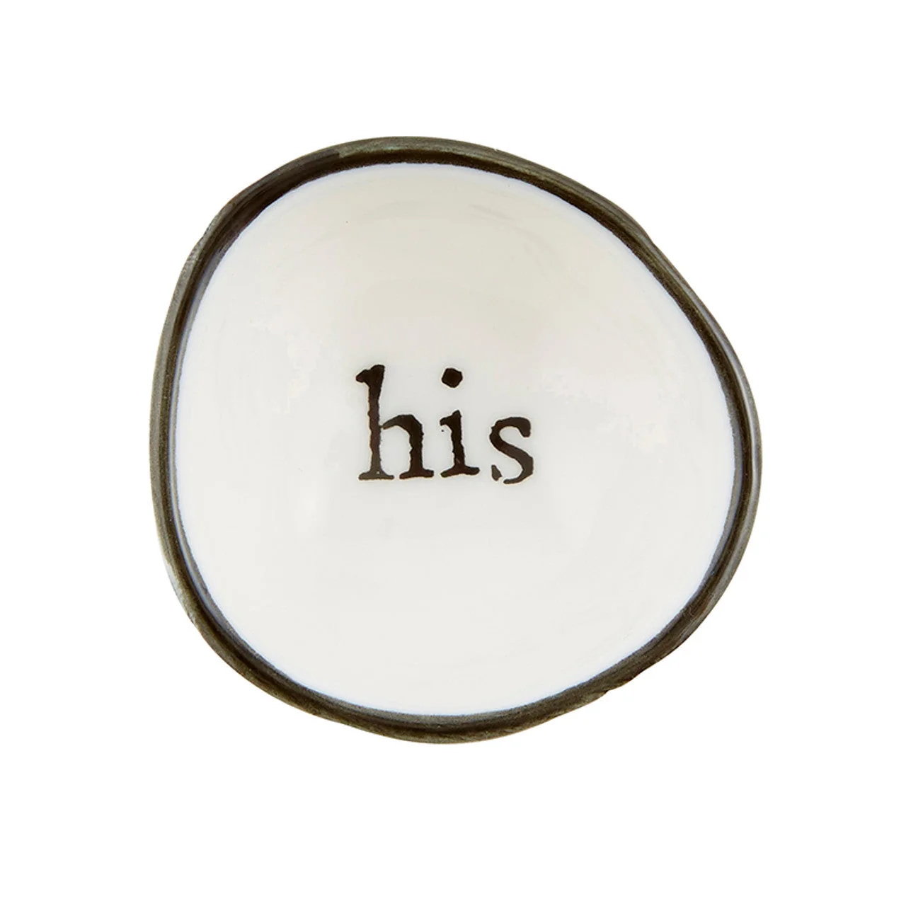 Superior His Ceramic Bowl Ring Dish Jewelry Tray Holder Unique Wedding Ring Dish Comfortable