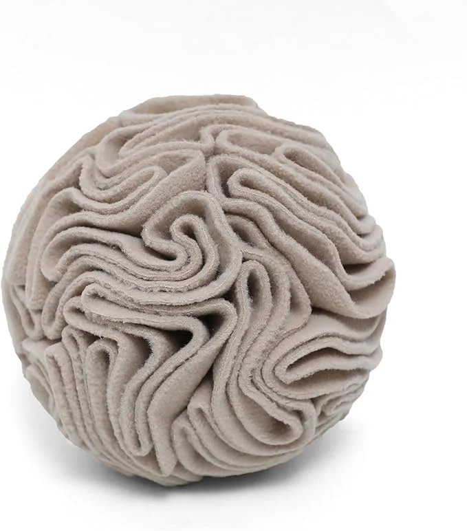Certified Light Brown Snuffle Ball for Dogs Slow Feeder Mental Enrichment Toy for Small Medium Dogs Discreet Color Interactive Puzzle Game for Anxiety Relief Indoor Fun Machine WashableAbout This Expertly Made
