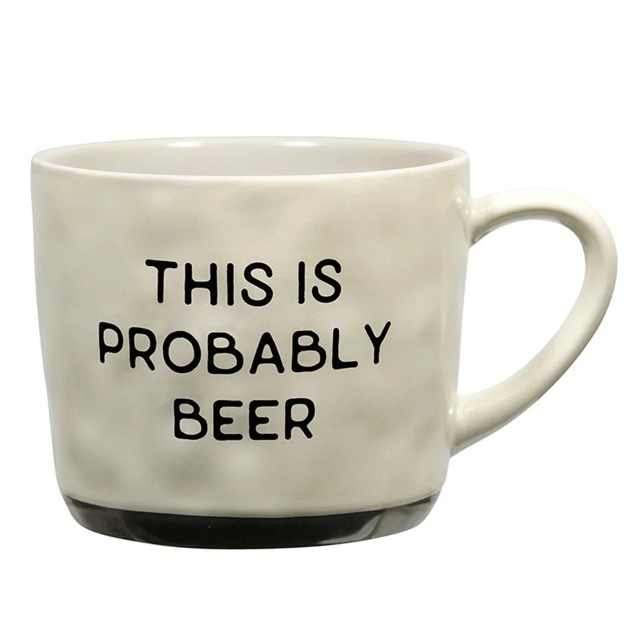 Healthy This Is Probably Beer Mug Stoneware Coffee Tea Cup 15oz Functional